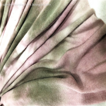 T/R/SP Tie Dyed Brushed hacci fabric